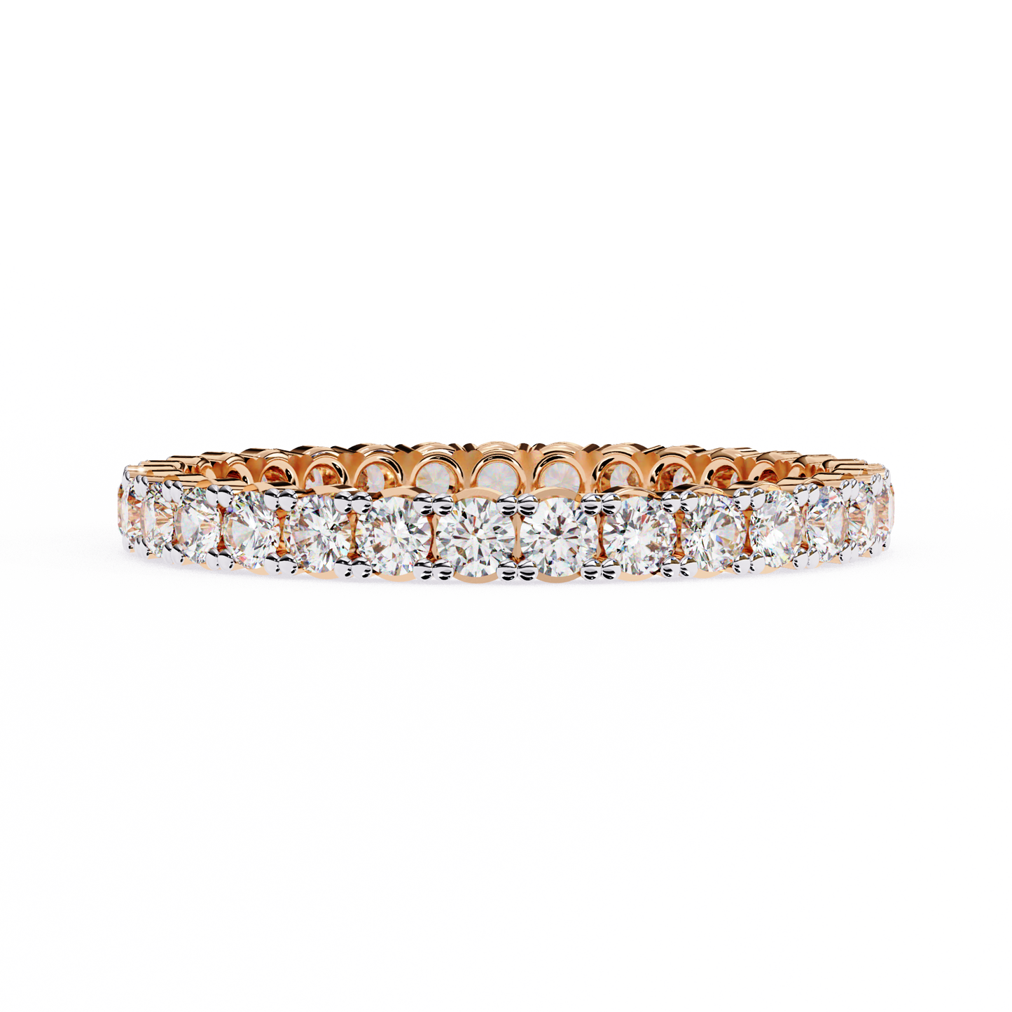 14K White Gold Lab Grown Diamond Band