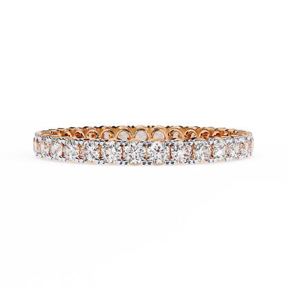 14K White Gold Lab Grown Diamond Band