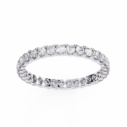 14K White Gold Lab Grown Diamond Band