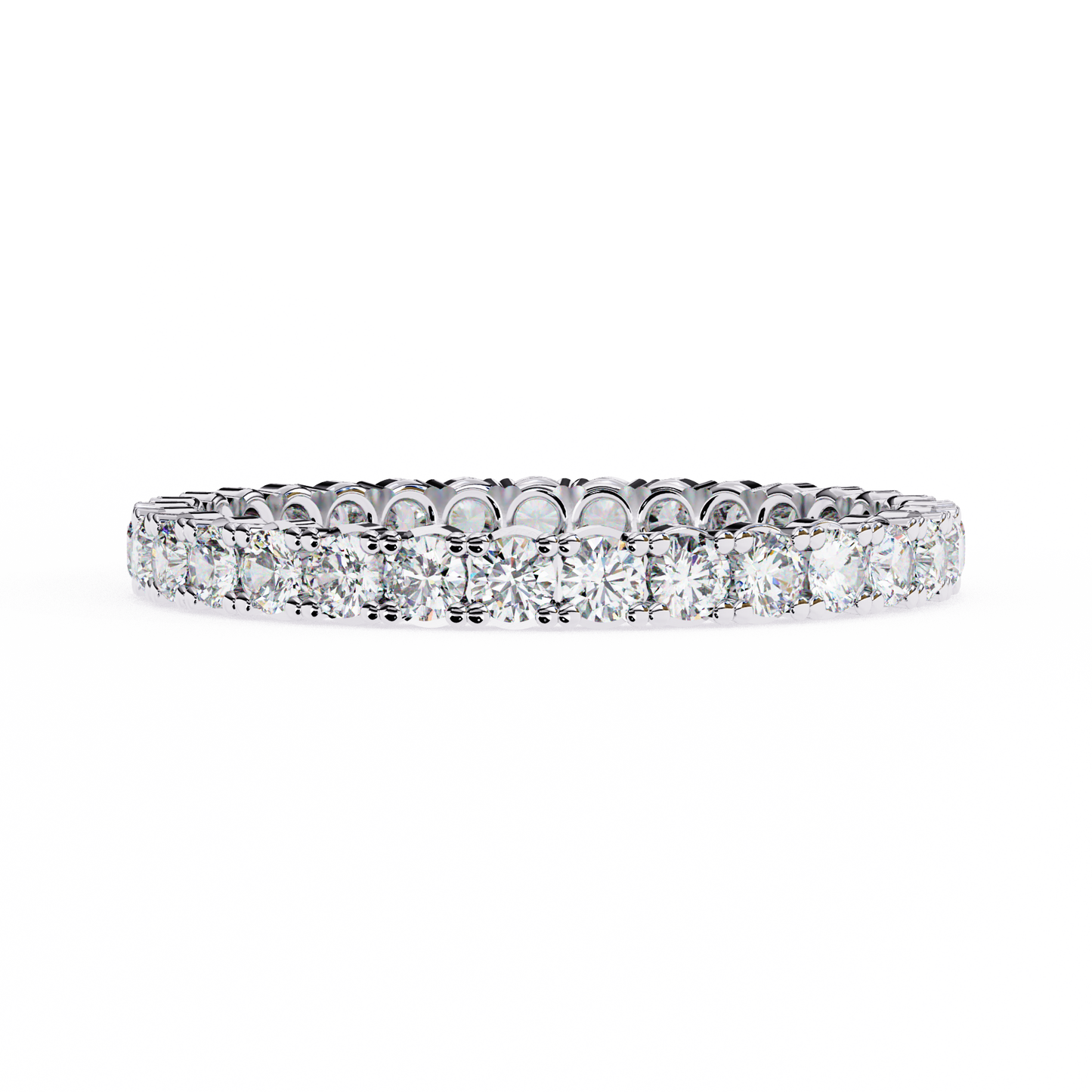 14K White Gold Lab Grown Diamond Band