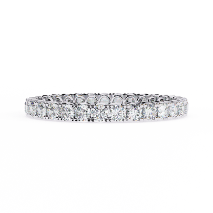 14K White Gold Lab Grown Diamond Band