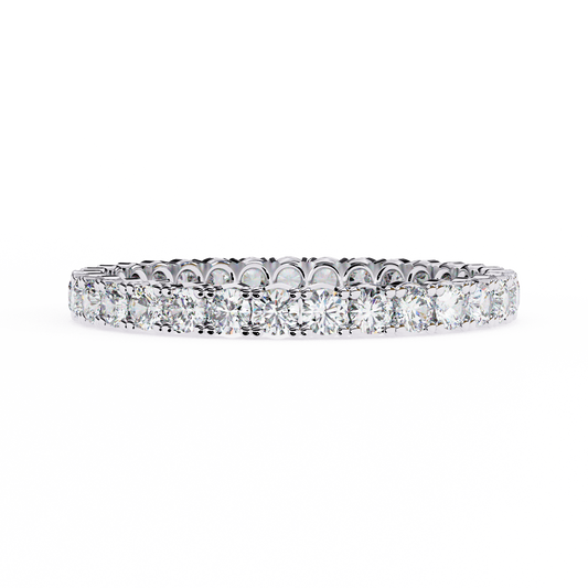 14K White Gold Lab Grown Diamond Band