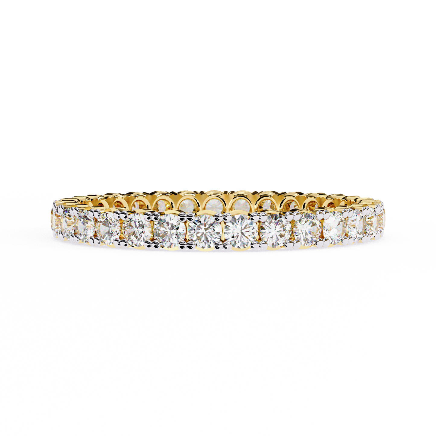 14K White Gold Lab Grown Diamond Band