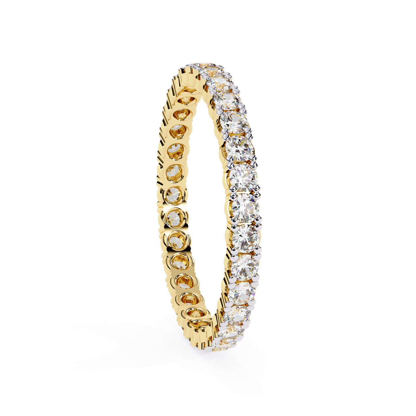 14K White Gold Lab Grown Diamond Band