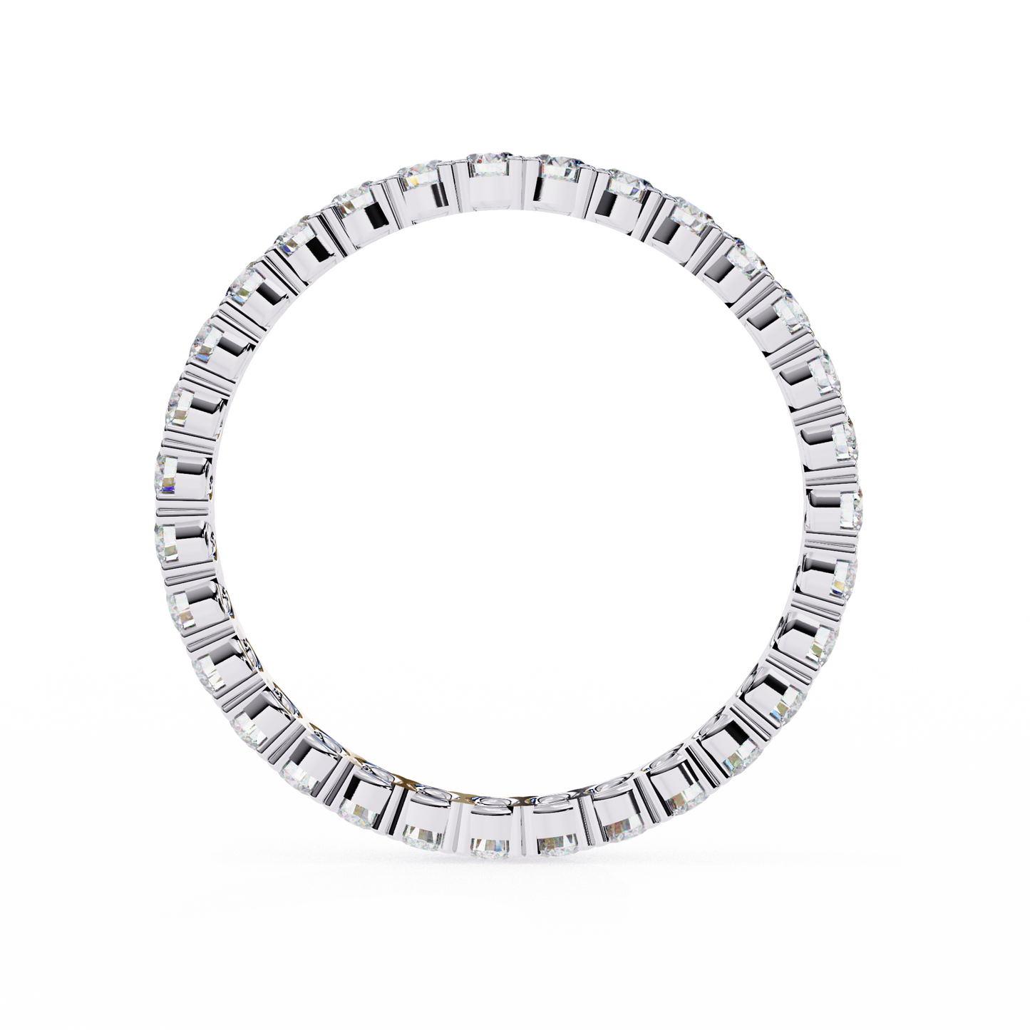 14K White Gold Lab Grown Diamond Band