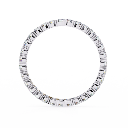 14K White Gold Lab Grown Diamond Band