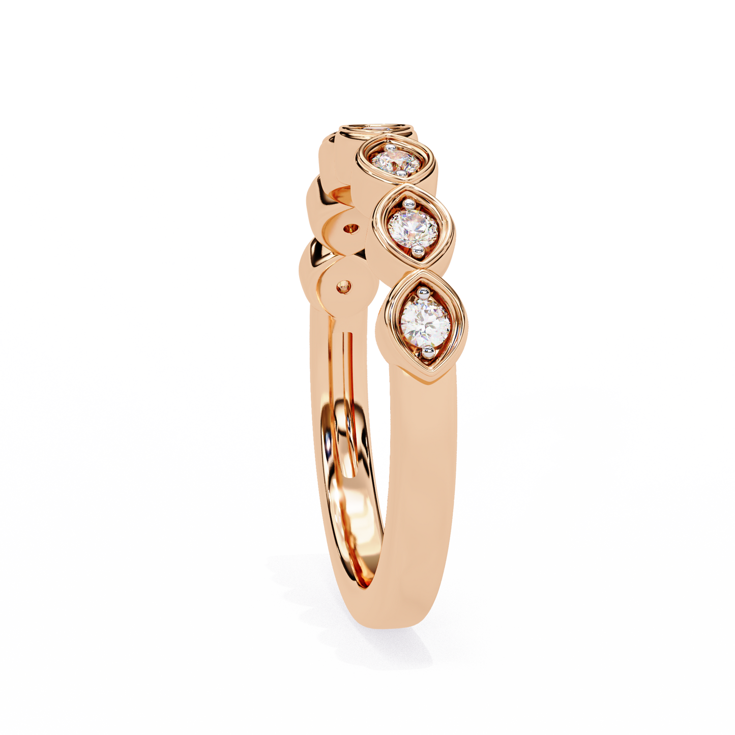 14K White Gold Lab Grown Diamond Band