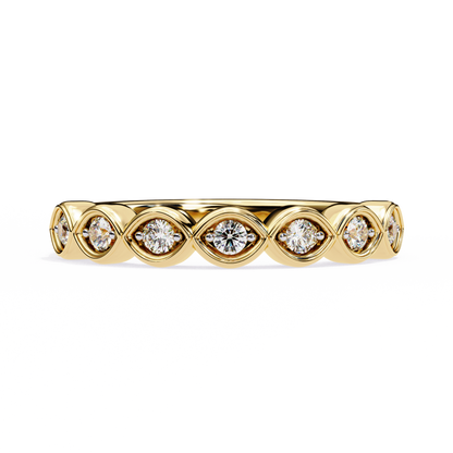 14K White Gold Lab Grown Diamond Band