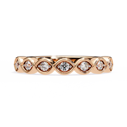 14K White Gold Lab Grown Diamond Band