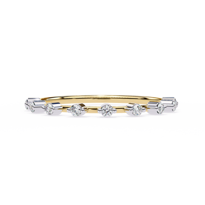 14K White Gold Lab Grown Diamond Band