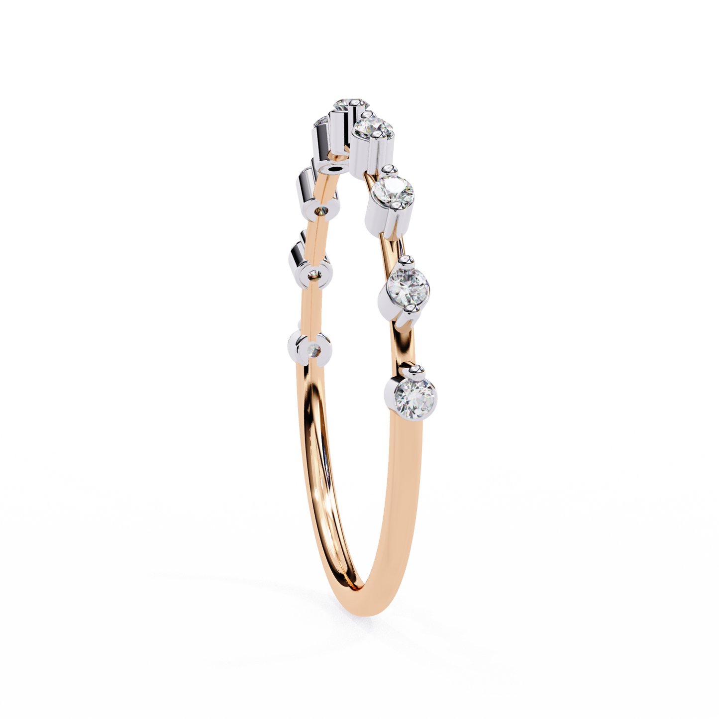 14K White Gold Lab Grown Diamond Band