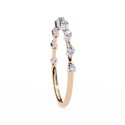 14K White Gold Lab Grown Diamond Band