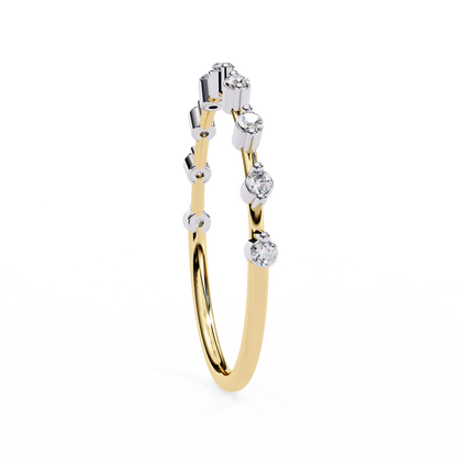 14K White Gold Lab Grown Diamond Band