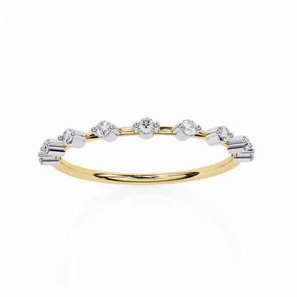 14K White Gold Lab Grown Diamond Band