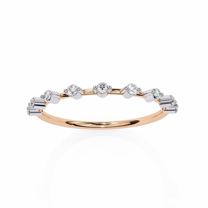 14K White Gold Lab Grown Diamond Band