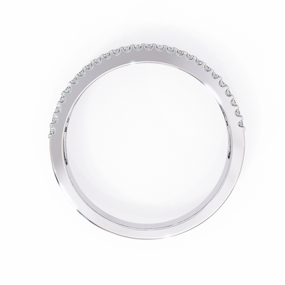 14K White Gold Lab Grown Diamond Band