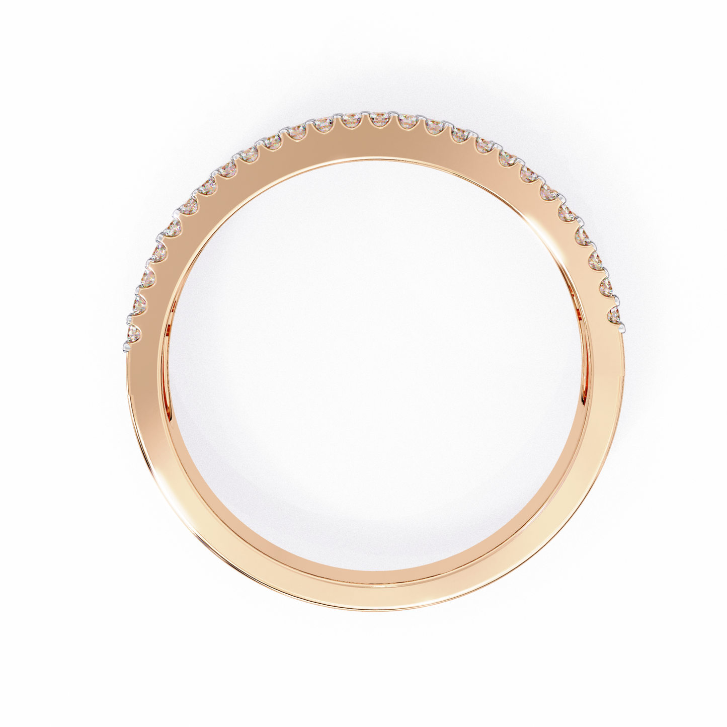 14K White Gold Lab Grown Diamond Band