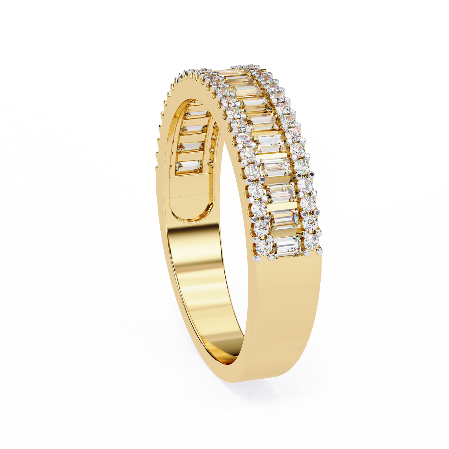 14K White Gold Lab Grown Diamond Band