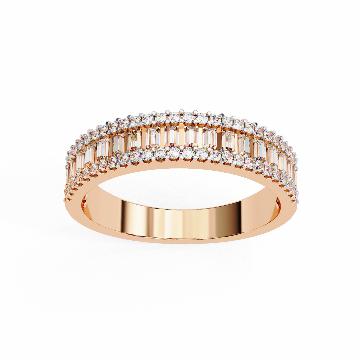 14K White Gold Lab Grown Diamond Band