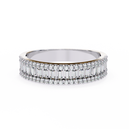 14K White Gold Lab Grown Diamond Band