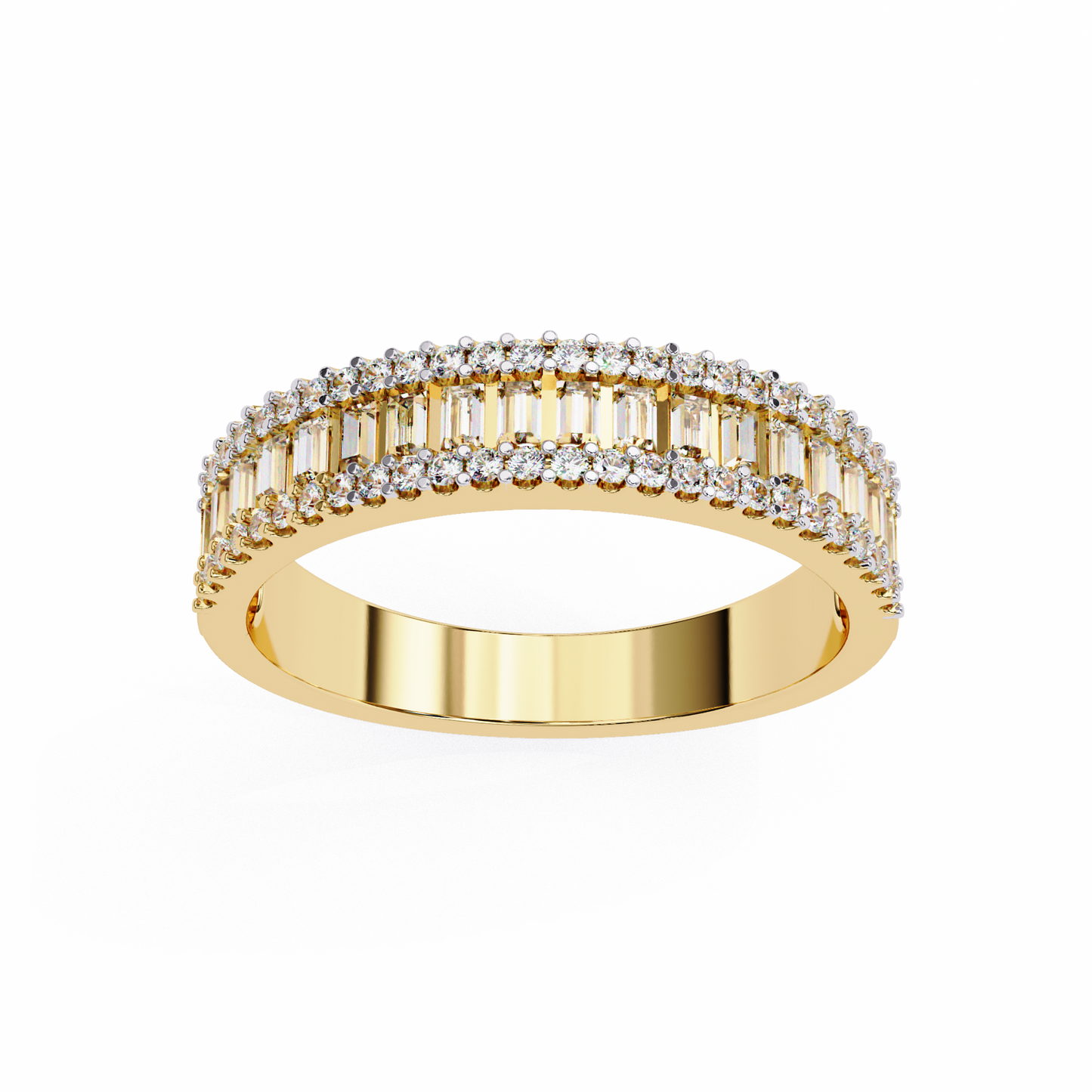 14K White Gold Lab Grown Diamond Band