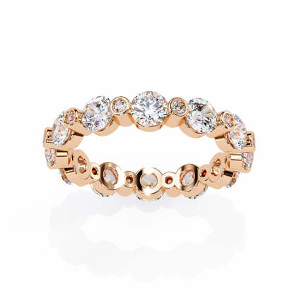 14K White Gold Lab Grown Diamond Band