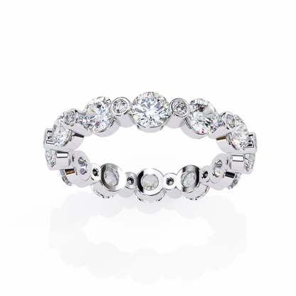 14K White Gold Lab Grown Diamond Band