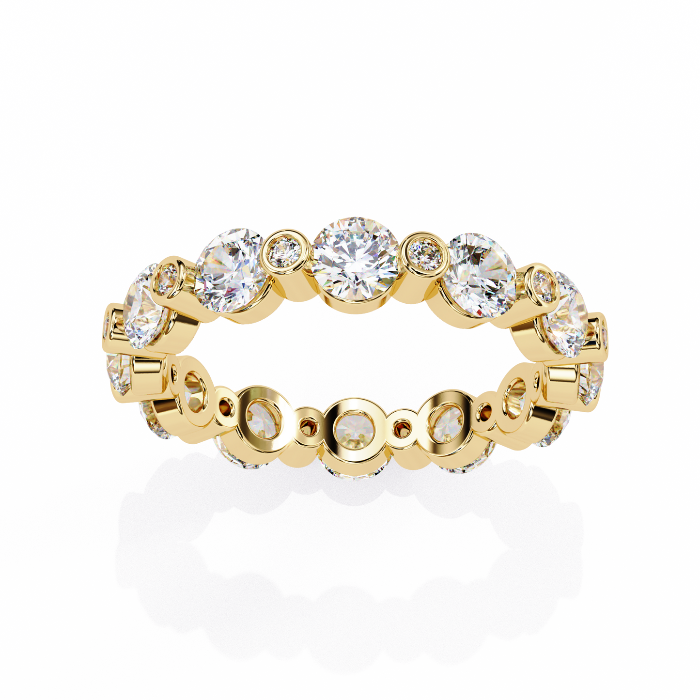 14K White Gold Lab Grown Diamond Band