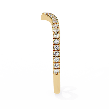 14K White Gold Lab Grown Diamond Band