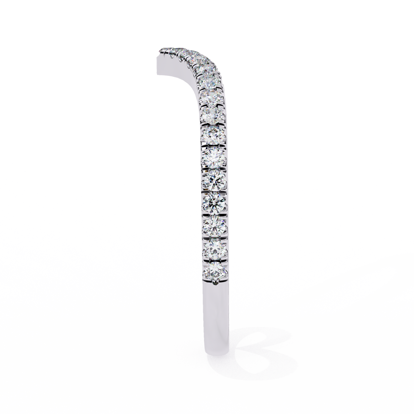 14K White Gold Lab Grown Diamond Band