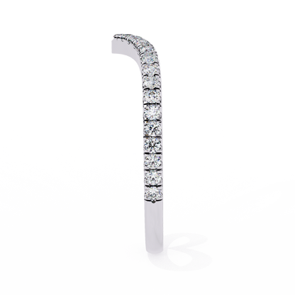 14K White Gold Lab Grown Diamond Band