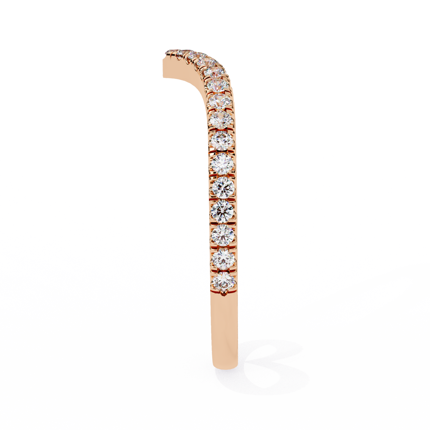 14K White Gold Lab Grown Diamond Band