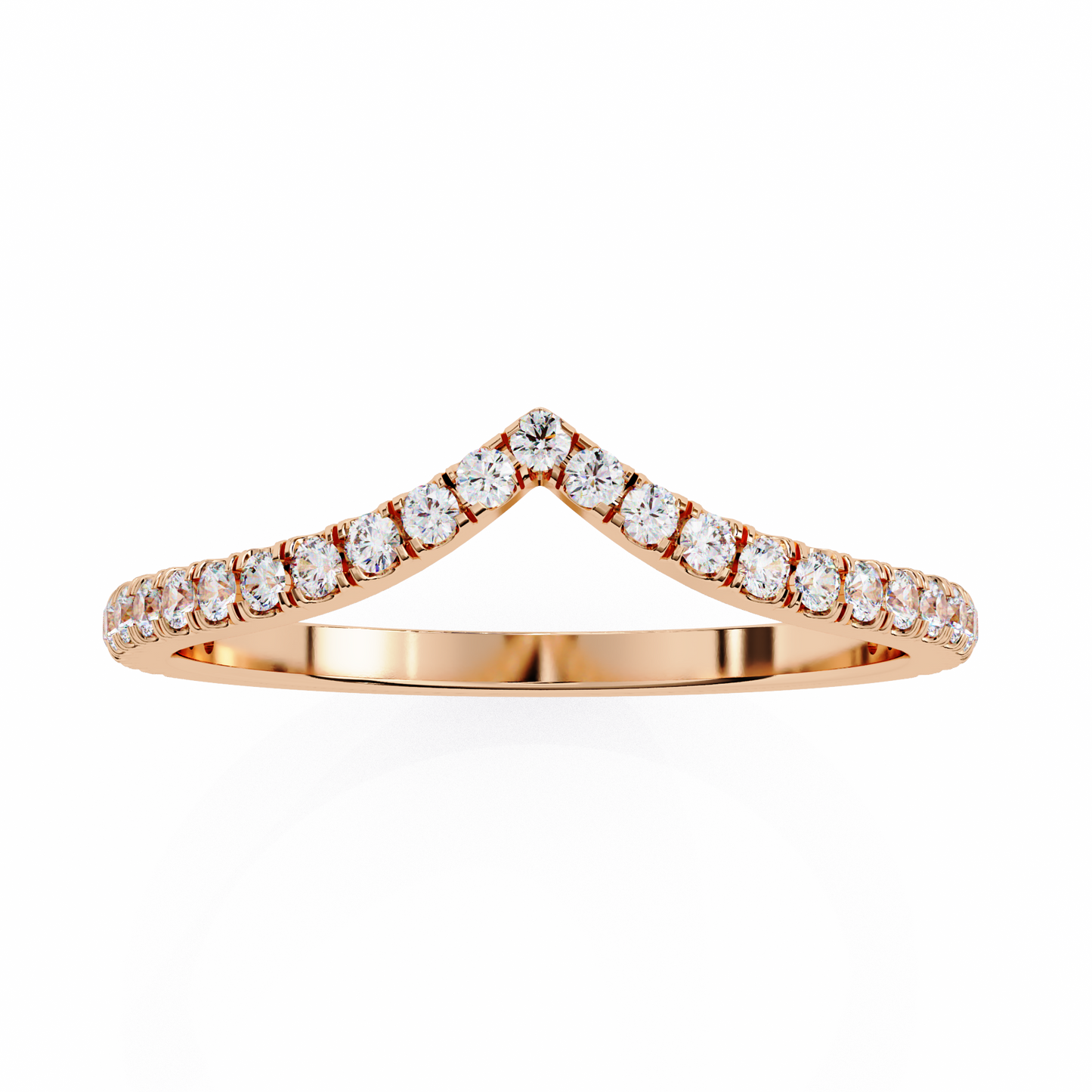 14K White Gold Lab Grown Diamond Band