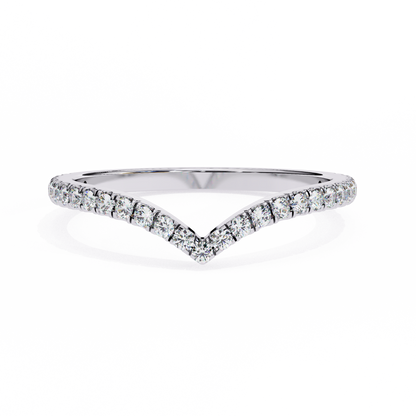 14K White Gold Lab Grown Diamond Band
