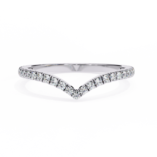 14K White Gold Lab Grown Diamond Band