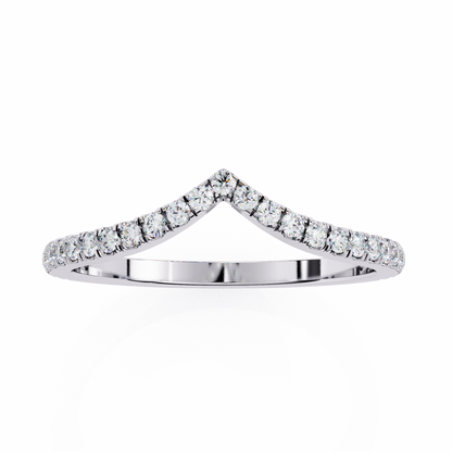 14K White Gold Lab Grown Diamond Band