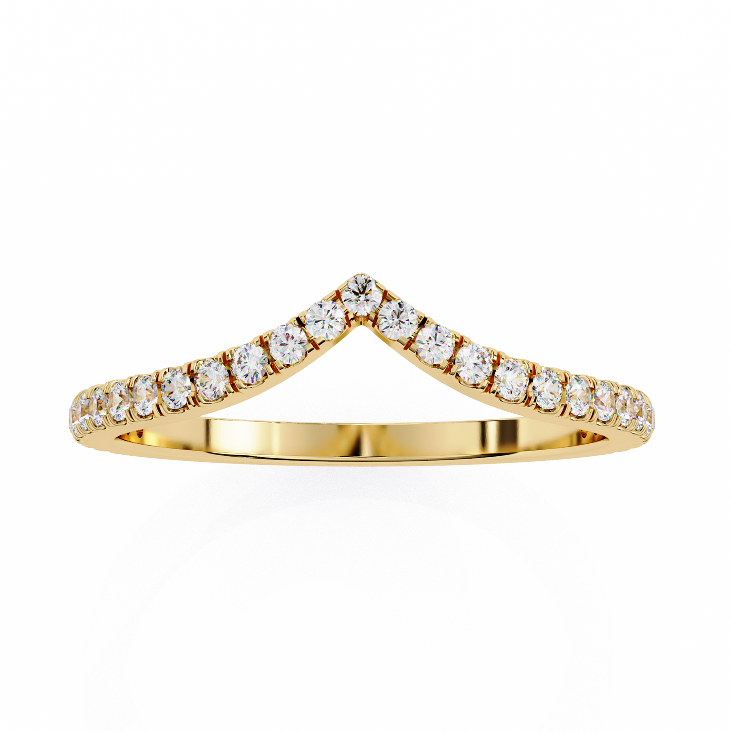 14K White Gold Lab Grown Diamond Band