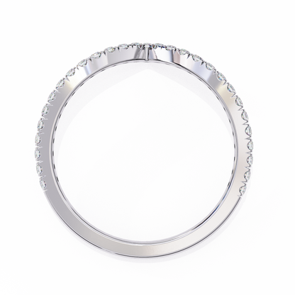 14K White Gold Lab Grown Diamond Band