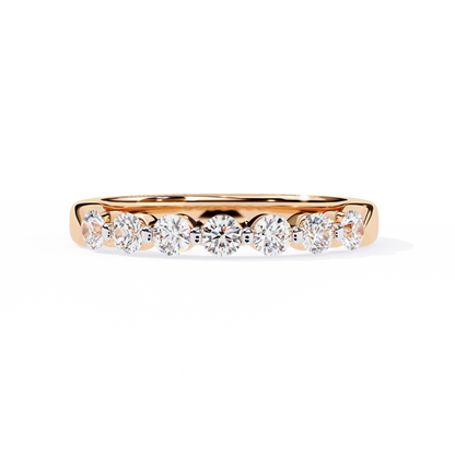 14K White Gold Lab Grown Diamond Band