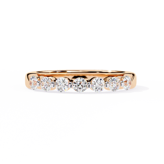 14K White Gold Lab Grown Diamond Band