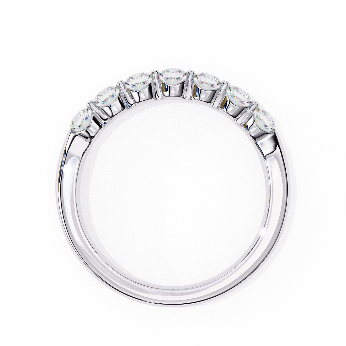 14K White Gold Lab Grown Diamond Band