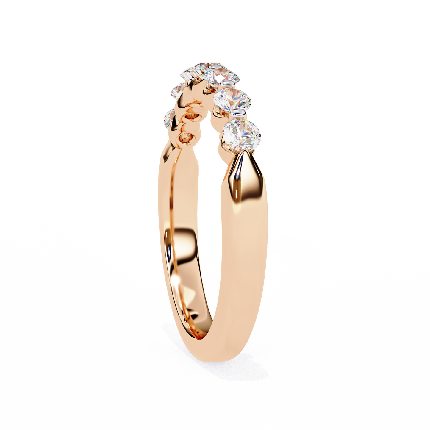 14K White Gold Lab Grown Diamond Band