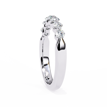 14K White Gold Lab Grown Diamond Band