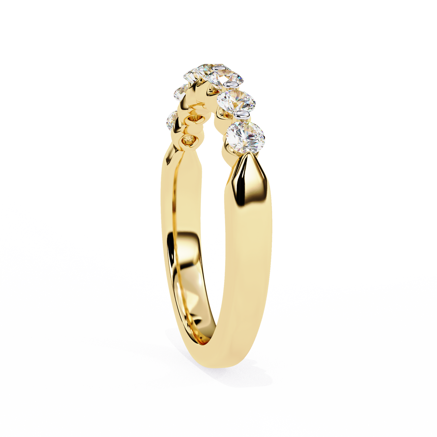 14K White Gold Lab Grown Diamond Band