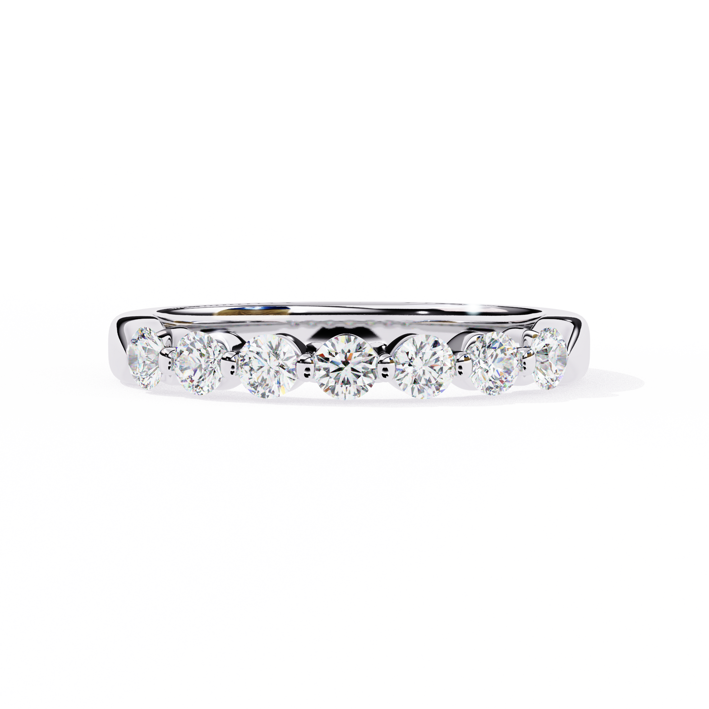 14K White Gold Lab Grown Diamond Band