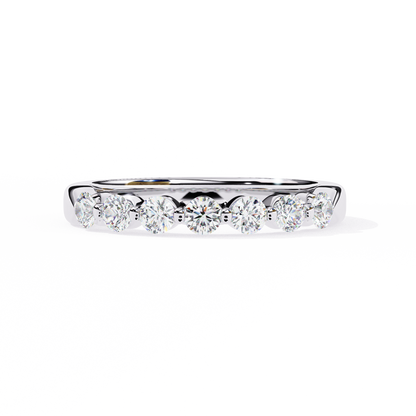 14K White Gold Lab Grown Diamond Band