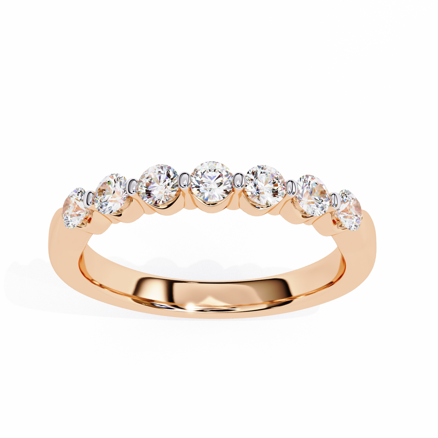 14K White Gold Lab Grown Diamond Band