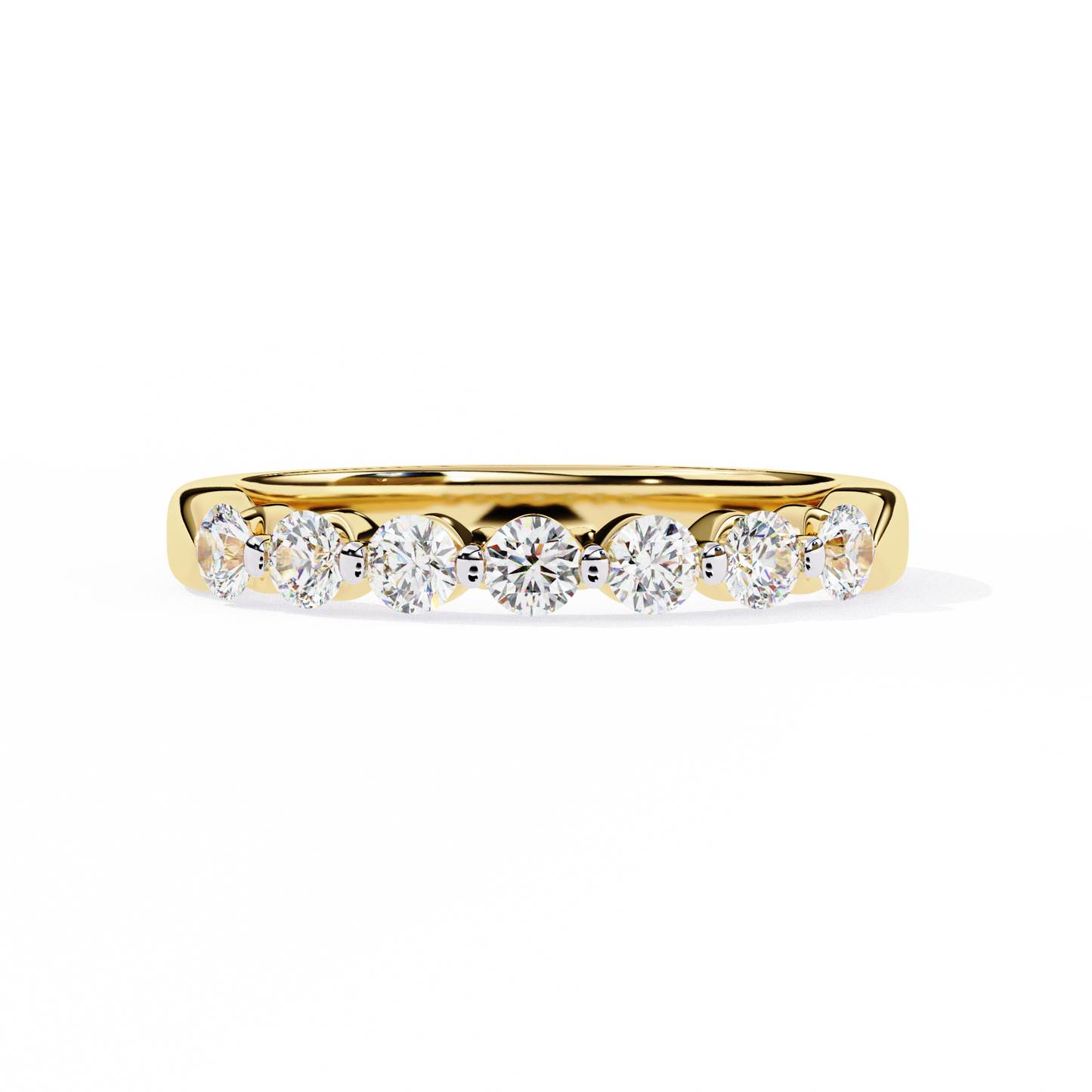 14K White Gold Lab Grown Diamond Band