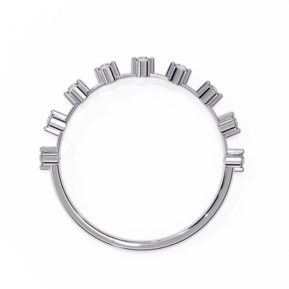 14K White Gold Lab Grown Diamond Band