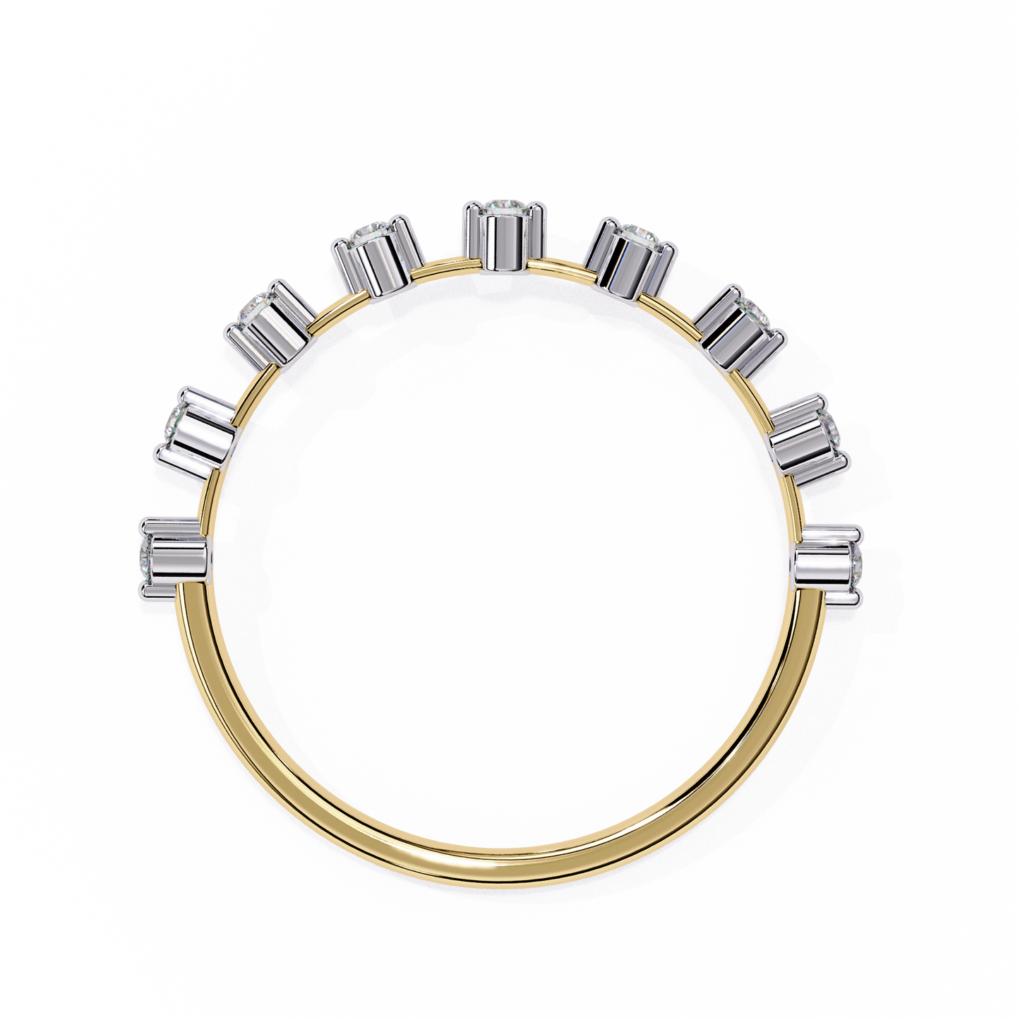 14K White Gold Lab Grown Diamond Band